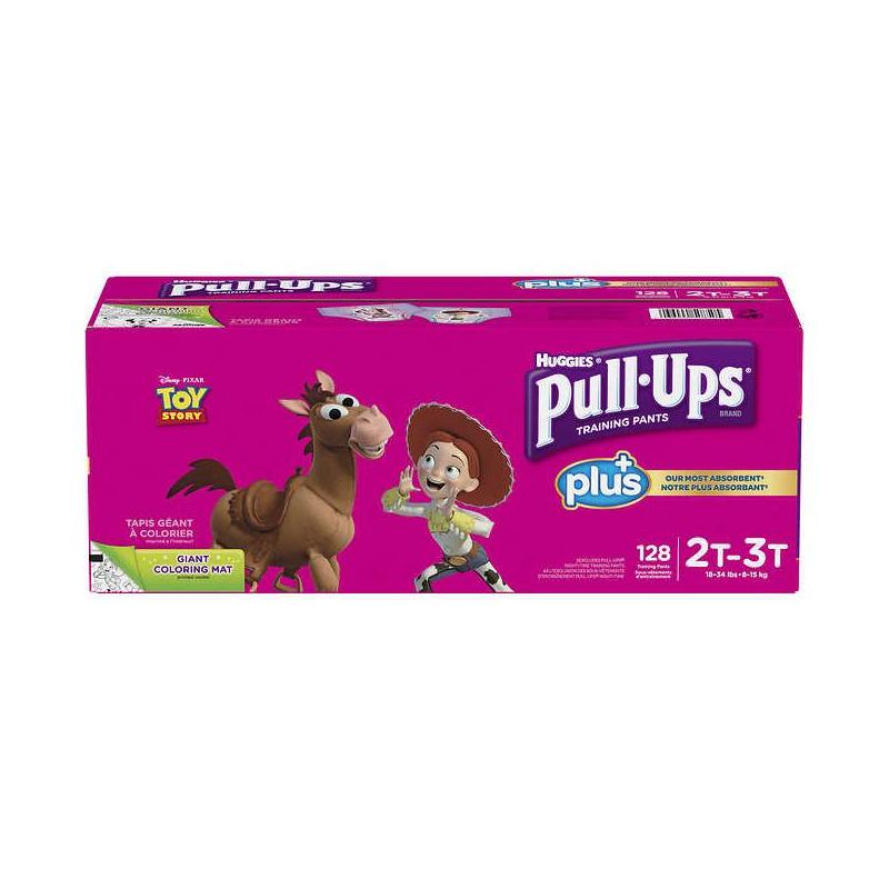 Huggies Pull-Ups Plus Training Pants 2T - 3T Girl Pack of 128