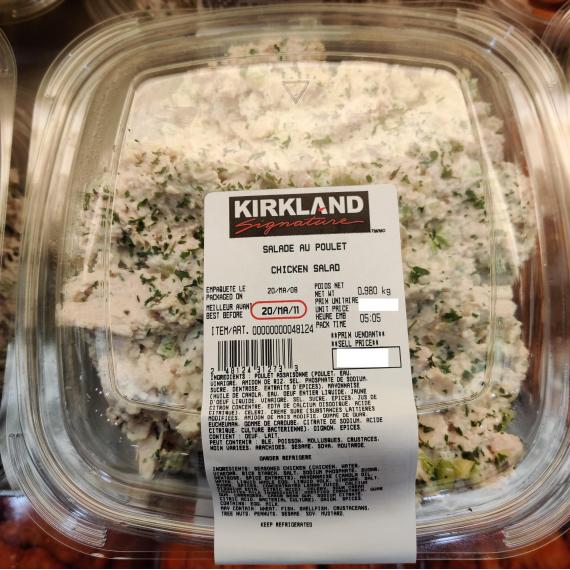 Kirkland Signature Salade au Poulet, 1 kg ( +/- 50 g)