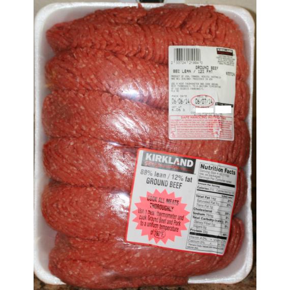 Kirkland Signature Extra Lean Ground Beef 2 kg (+/- 50 g) - Deliver ...