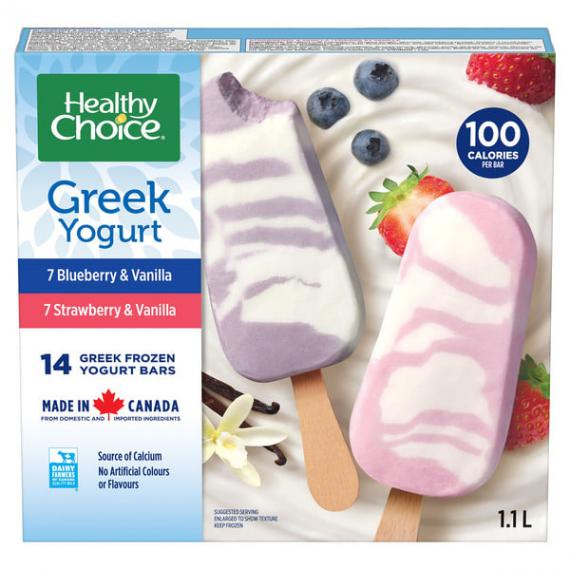 Healthy Choice Greek Frozen Yogurt Bars, 14 x 8 oz